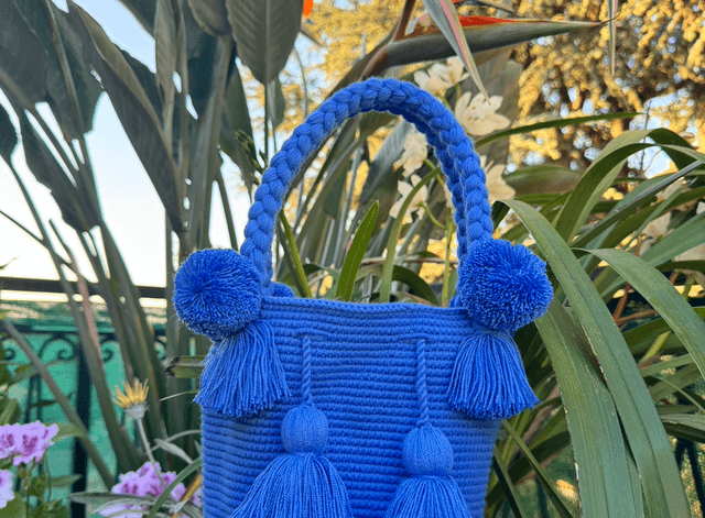 Borsa Quinoto Blu Jeans M