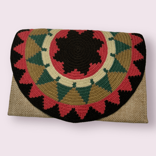 Pochette Juta e Uncinetto